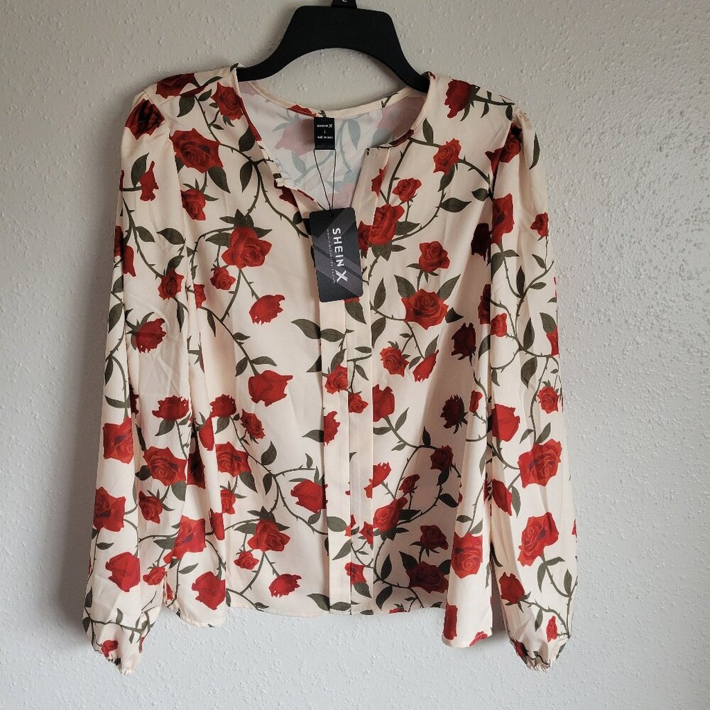 SHEIN Women's Long Sleeve Blouse